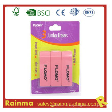 3 in 1 Set School Eraser, Plastic Rubber Eraser